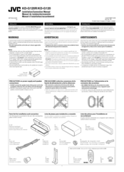 JVC KD-G120RJ Installation & Connection Manual