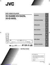 JVC XV-E100SLEE Instructions Manual