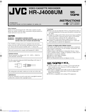 JVC HR-J4008UM Instructions Manual