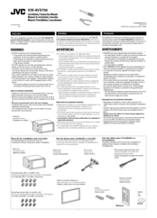 JVC KV-C1000J Installation & Connection Manual