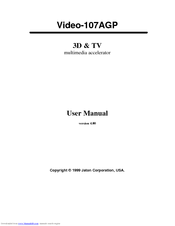 Jaton Video-107AGP3D User Manual