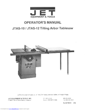 Jet JTAS-12 Operator's Manual