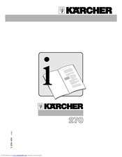 Kärcher K 270 M User Manual