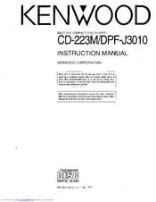 Kenwood CD-223M Instruction Manual