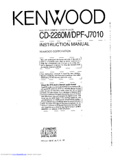 Kenwood CD-2260M Instruction Manual