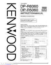 Kenwood DP-R6060 Instruction Manual