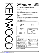 Kenwood DP-R6070 Instruction Manual