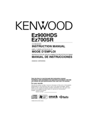 Kenwood EZ700SR Instruction Manual