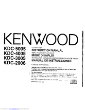 Kenwood KDC-4005 Instruction Manual