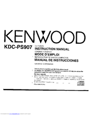Kenwood KDC-PS907 Instruction Manual