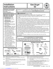 GE DCVH680GJWW Installation Instructions Manual