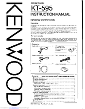 Kenwood KT-595 Instruction Manual