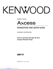 Kenwood Axcess Install Manual