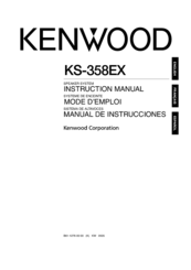 Kenwood KS-358EX Instruction Manual