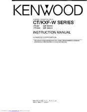 Kenwood CT Series Instruction Manual