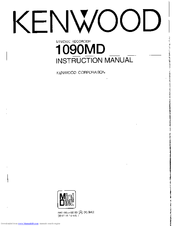 Kenwood 1090MD Instruction Manual