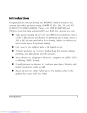 Kodak PalmPix m100 Supplementary Manual