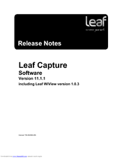 Kodak Leaf Aptus 54S Release Note