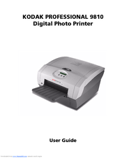 Kodak 9810 - PRINTING IMAGES FROM PHOTOSHOP 7 AND CS User Manual