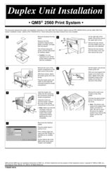 Qms 2560 Accessory Installation Manual