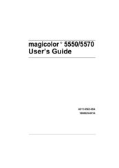 Konica Minolta Magicolor 5550 User Manual