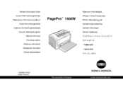 Konica Minolta PagePro 1400W Information Manual