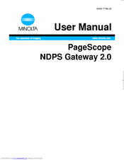 Konica Minolta PageScope NDPS Gateway 2.0 User Manual