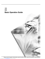 Kyocera 2050 Basic Operation Manual