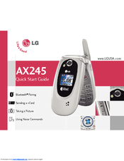 LG AX245 Quick Start Manual