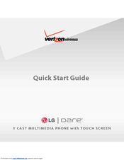 LG Dare Quick Start Manual