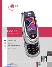 LG F7200 -  Cell Phone 24 MB Get Started Manual