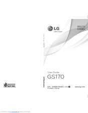 LG GS170 User Manual