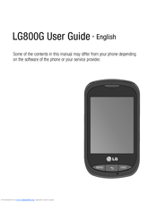 LG 800G User Manual