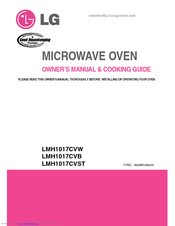 LG LMH1017CVB Owner's Manual & Cooking Manual