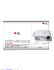 LG HS201 - LED Projector Slim Line Design Just 1.8 Lbs Specifications