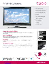 Lg 32LC4D Specifications