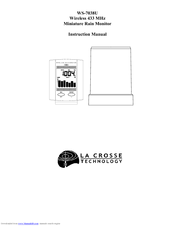 La Crosse Technology WS-7038U Instruction Manual