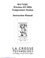 La Crosse Technology WS-7136U Instruction Manual