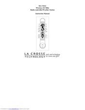 La Crosse Technology WS-7391UD Instruction Manual