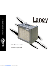 Laney CUB8 Operating Instructions Manual