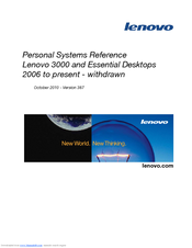 Lenovo 3000 J100 8253 Reference Manual