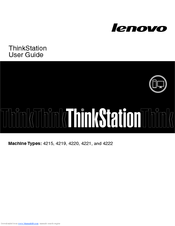 Lenovo ThinkStation E20 4221 User Manual