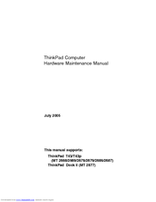 Lenovo 266872U Hardware Maintenance Manual