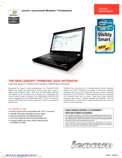 Lenovo ThinkPad X220 4299 Specifications