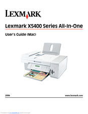 Lexmark 5495 - X Color Inkjet User Manual