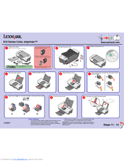 Lexmark 21G8600 - Z 816 Color Jetprinter Inkjet Printer Install Manual