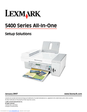 Lexmark 22N0057 - X 5450 Color Inkjet Setup