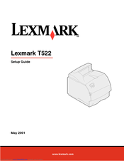 Lexmark 9H0100 - T 520 B/W Laser Printer Setup Manual