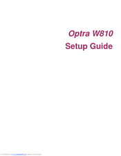 Lexmark Optra W810dn Setup Manual