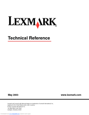 Lexmark T634 Reference Manual